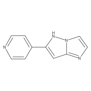 6-(4-pyridyl)-5H-imidazo[1,2-b]pyrazole结构式