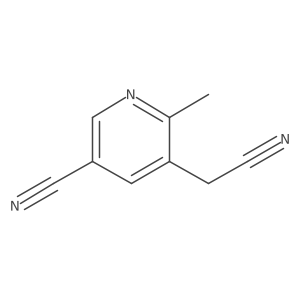 5-(Cyanomethyl)-6-methylnicotinonitrile Structure