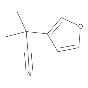 2-(Furan-3-yl)-2-methylpropanenitrile Structure