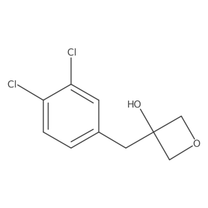 3-[(3,4-Dichlorophenyl)methyl]oxetan-3-ol Structure