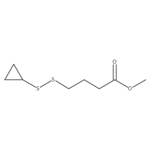 Methyl 4-(cyclopropyldisulfanyl)butanoate结构式
