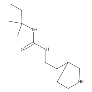 1-({3-Azabicyclo[3.1.0]hexan-6-yl}methyl)-3-(2-methylbutan-2-yl)urea Structure