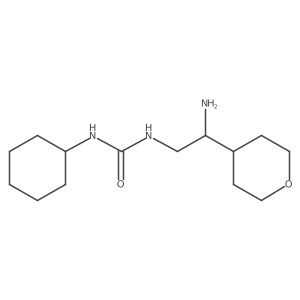 1-[2-Amino-2-(oxan-4-yl)ethyl]-3-cyclohexylurea结构式