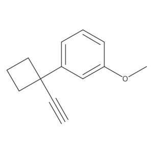 1-(1-Ethynylcyclobutyl)-3-methoxybenzene结构式