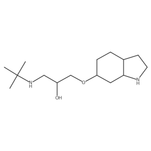 1-(tert-butylamino)-3-(octahydro-1H-indol-6-yloxy)propan-2-ol结构式