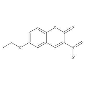 6-ethoxy-3-nitro-2H-chromen-2-one结构式