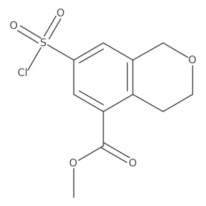 Methyl 7-chlorosulfonyl-3,4-dihydro-1H-isochromene-5-carboxylate Structure