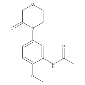 N-[2-methoxy-5-(3-oxomorpholin-4-yl)phenyl]acetamide Structure