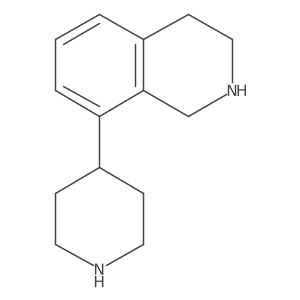 8-(Piperidin-4-yl)-1,2,3,4-tetrahydroisoquinoline结构式