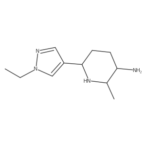 6-(1-ethyl-1H-pyrazol-4-yl)-2-methylpiperidin-3-amine结构式