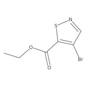 Ethyl 4-bromoisothiazole-5-carboxylate结构式