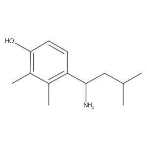 4-(1-Amino-3-methylbutyl)-2,3-dimethylphenol Structure