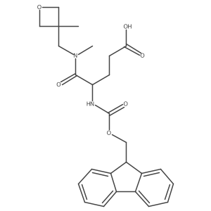 4-({[(9H-fluoren-9-yl)methoxy]carbonyl}amino)-4-{methyl[(3-methyloxetan-3-yl)methyl]carbamoyl}butanoic acid结构式