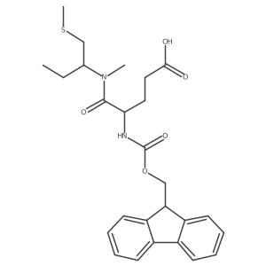4-({[(9H-fluoren-9-yl)methoxy]carbonyl}amino)-4-{methyl[1-(methylsulfanyl)butan-2-yl]carbamoyl}butanoic acid结构式