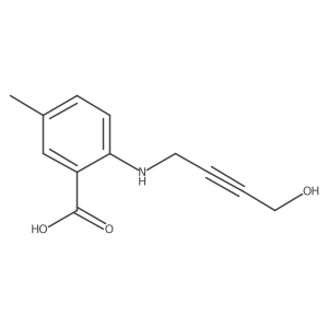 2-[(4-Hydroxybut-2-yn-1-yl)amino]-5-methylbenzoic acid结构式