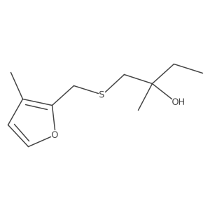 2-Methyl-1-{[(3-methylfuran-2-yl)methyl]sulfanyl}butan-2-ol Structure