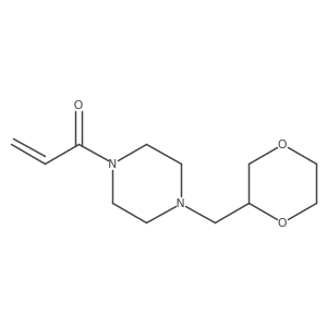 1-[4-(1,4-Dioxan-2-ylmethyl)piperazin-1-yl]prop-2-en-1-one结构式