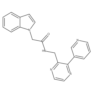 2-(1H-indol-1-yl)-N-((3-(pyridin-3-yl)pyrazin-2-yl)methyl)acetamide Structure