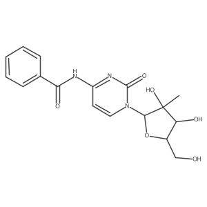 N-(1-((2R,3R,4R,5R)-3,4-Dihydroxy-5-(hydroxymethyl)-3-methyltetrahydro furan-2-YL)-2-oxo-1,2-dihydropyrimidin-4-YL)benzamide Structure