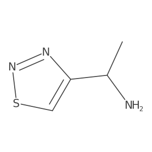 (1R)-1-(1,2,3-thiadiazol-4-yl)ethan-1-amine结构式