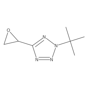 2-tert-butyl-5-[(2R)-oxiran-2-yl]-2H-1,2,3,4-tetrazole Structure