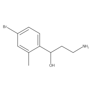 (1R)-3-amino-1-(4-bromo-2-methylphenyl)propan-1-ol Structure