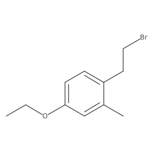 1-(2-Bromoethyl)-4-ethoxy-2-methylbenzene结构式