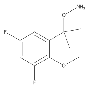 O-[2-(3,5-difluoro-2-methoxyphenyl)propan-2-yl]hydroxylamine Structure