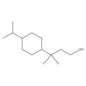 3,3-Difluoro-3-[4-(propan-2-yl)cyclohexyl]propan-1-ol Structure