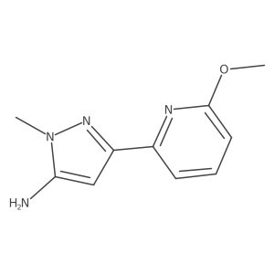 3-(6-methoxypyridin-2-yl)-1-methyl-1H-pyrazol-5-amine结构式