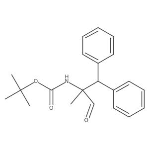 tert-butyl N-[2-(diphenylmethyl)-1-oxopropan-2-yl]carbamate结构式