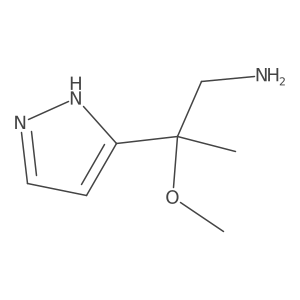 2-methoxy-2-(1H-pyrazol-3-yl)propan-1-amine Structure