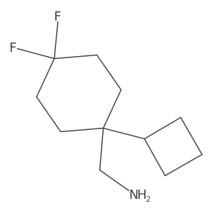 (1-Cyclobutyl-4,4-difluorocyclohexyl)methanamine Structure