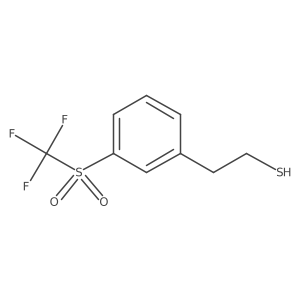 2-(3-Trifluoromethanesulfonylphenyl)ethane-1-thiol Structure
