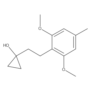 1-[2-(2,6-Dimethoxy-4-methylphenyl)ethyl]cyclopropan-1-ol Structure