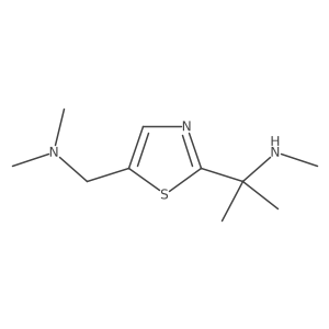 Dimethyl({2-[2-(methylamino)propan-2-yl]-1,3-thiazol-5-yl}methyl)amine结构式