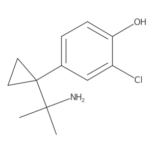 4-[1-(2-Aminopropan-2-yl)cyclopropyl]-2-chlorophenol结构式