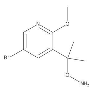 O-[2-(5-bromo-2-methoxypyridin-3-yl)propan-2-yl]hydroxylamine Structure