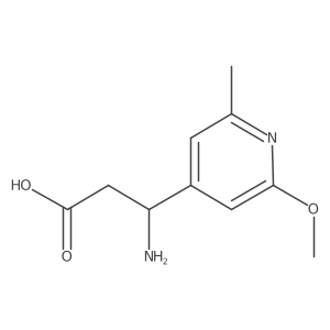 3-Amino-3-(2-methoxy-6-methylpyridin-4-yl)propanoic acid Structure