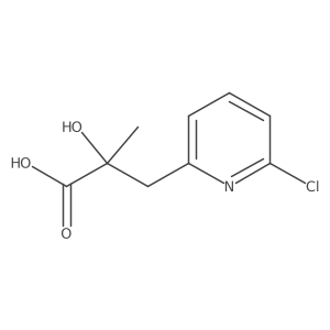 3-(6-Chloropyridin-2-yl)-2-hydroxy-2-methylpropanoic acid结构式