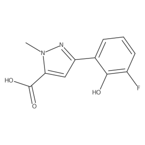 3-(3-fluoro-2-hydroxyphenyl)-1-methyl-1H-pyrazole-5-carboxylic acid结构式