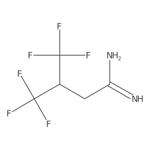 4,4,4-Trifluoro-3-(trifluoromethyl)butanimidamide Structure