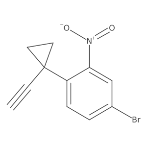 4-Bromo-1-(1-ethynylcyclopropyl)-2-nitrobenzene结构式