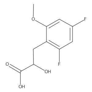 3-(2,4-Difluoro-6-methoxyphenyl)-2-hydroxypropanoic acid Structure