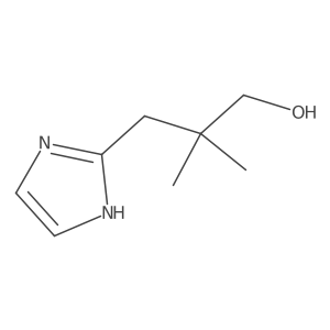 3-(1H-imidazol-2-yl)-2,2-dimethylpropan-1-ol结构式