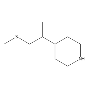 4-[1-(Methylsulfanyl)propan-2-yl]piperidine结构式