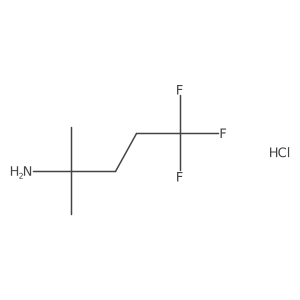 5,5,5-Trifluoro-2-methylpentan-2-amine;hydrochloride Structure