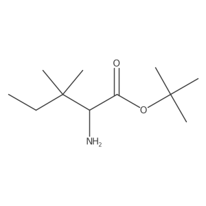 Tert-butyl 2-amino-3,3-dimethylpentanoate结构式