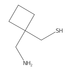 [1-(Aminomethyl)cyclobutyl]methanethiol Structure