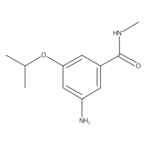 3-Amino-5-isopropoxy-N-methylbenzamide结构式